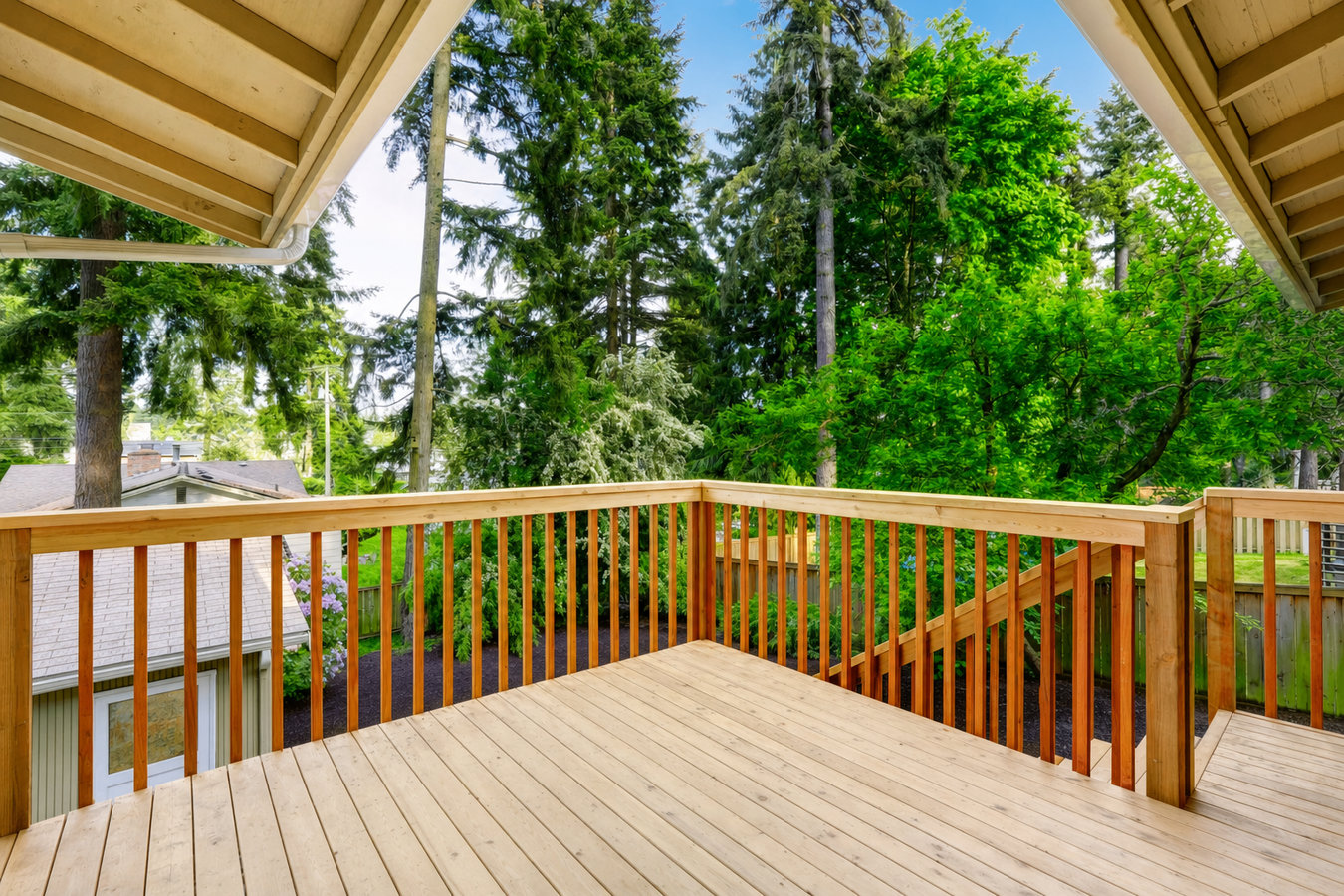 Deck railing installation